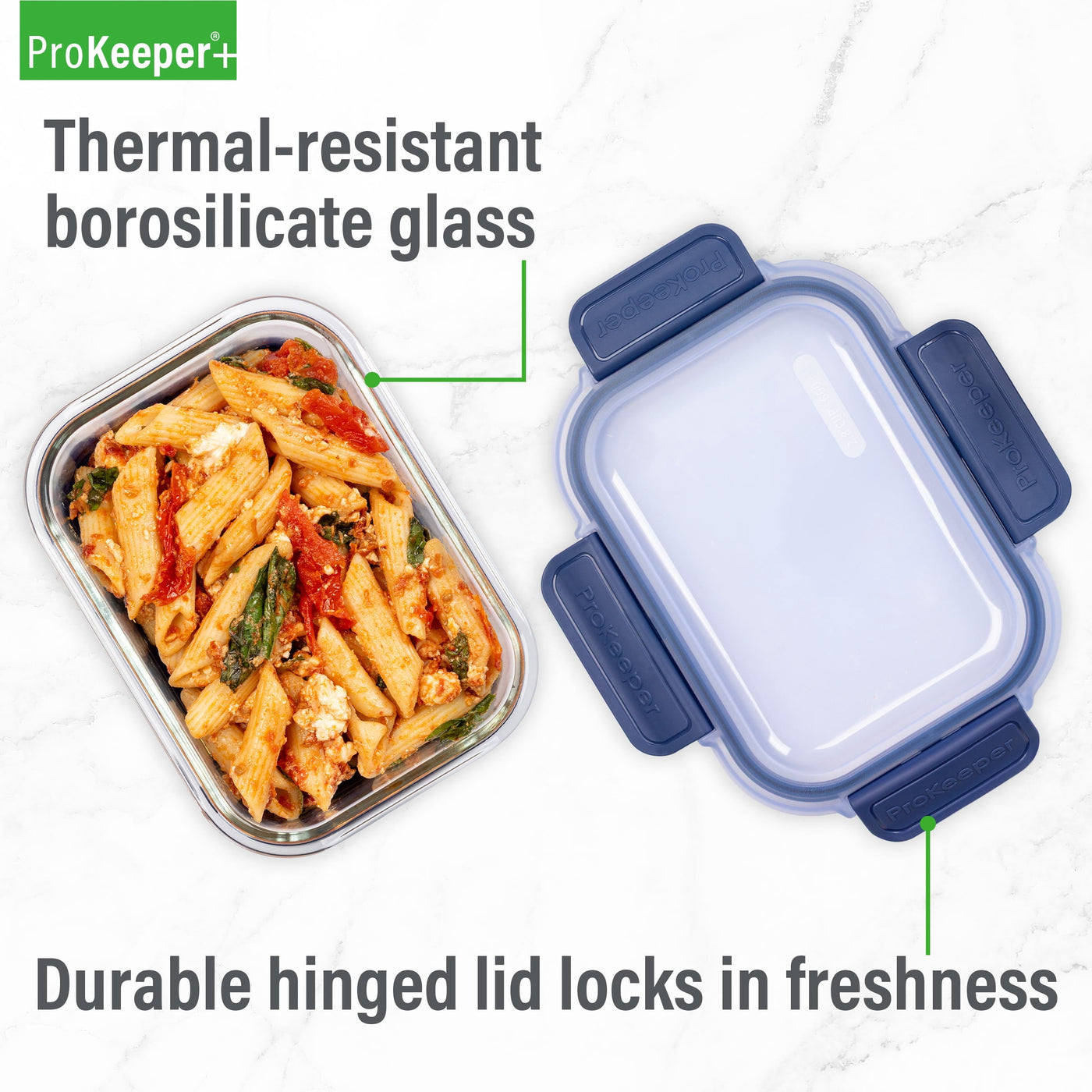 + 2.8 Cup Glass Food Storage Container with Silicone Base, Well Suited to Refrigerator Organization, for Pantry Organization