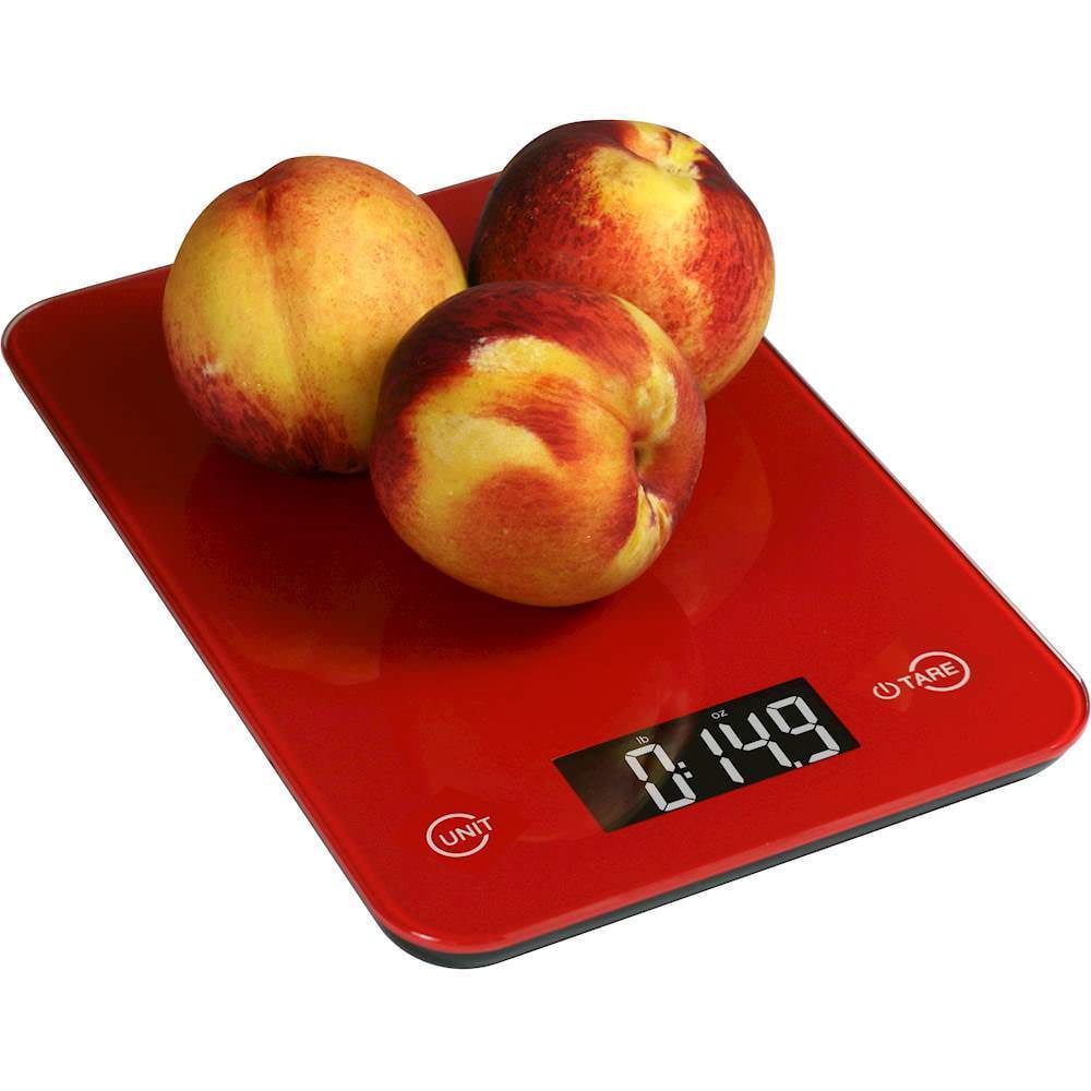 Aws Onyx-5k-rd Onyx Digital Kitchen Scale, Red Digital Food Scale, for Accurate Kitchen, Food and Portion Weighing