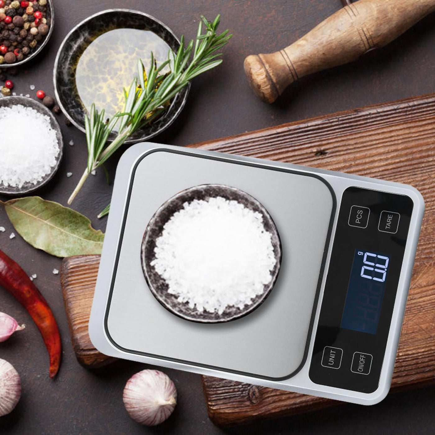 Stainless Steel Digital Kitchen Scale, Kitchen Scales, Maximum Capacity of A 5000G for Kitchen Food Weight Cooking