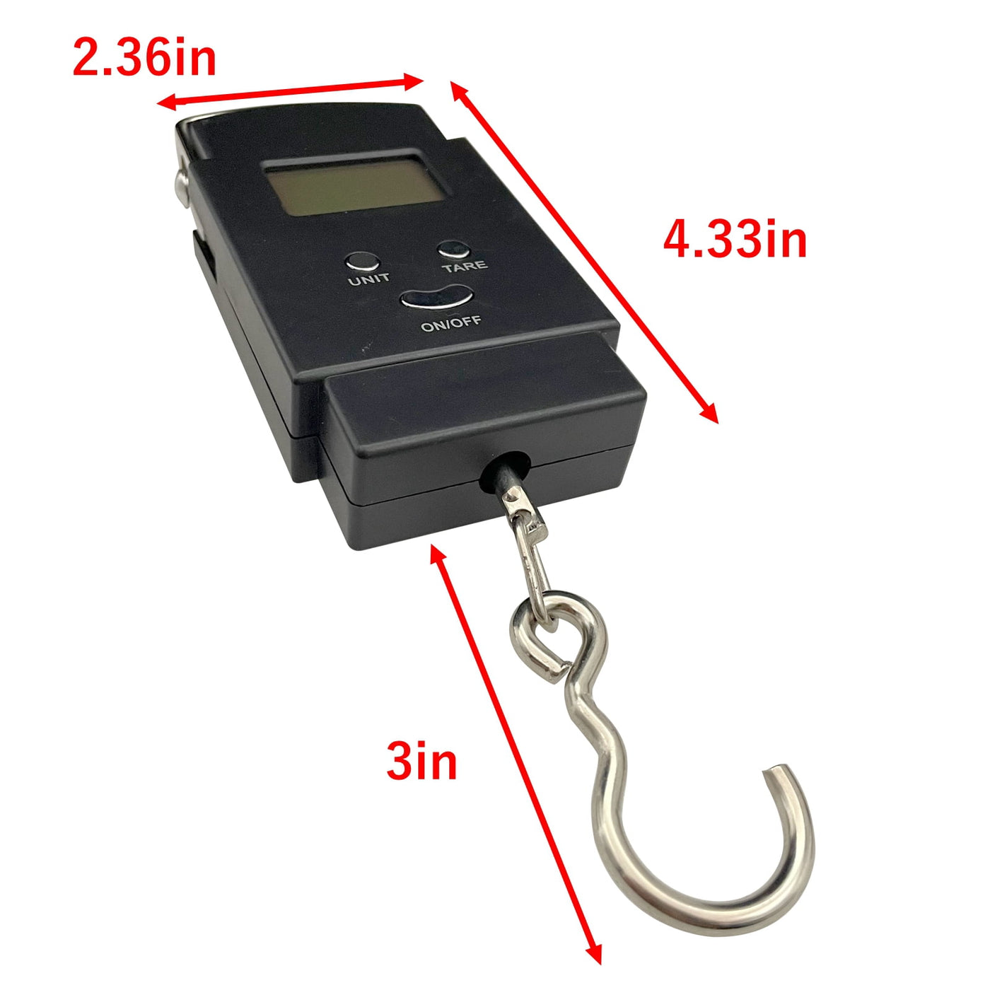Portable Electronic Weighing Scale 0.04-110lbs for Fruits Vegetables Parcel, for Accurate Kitchen, Food and Portion Weighing