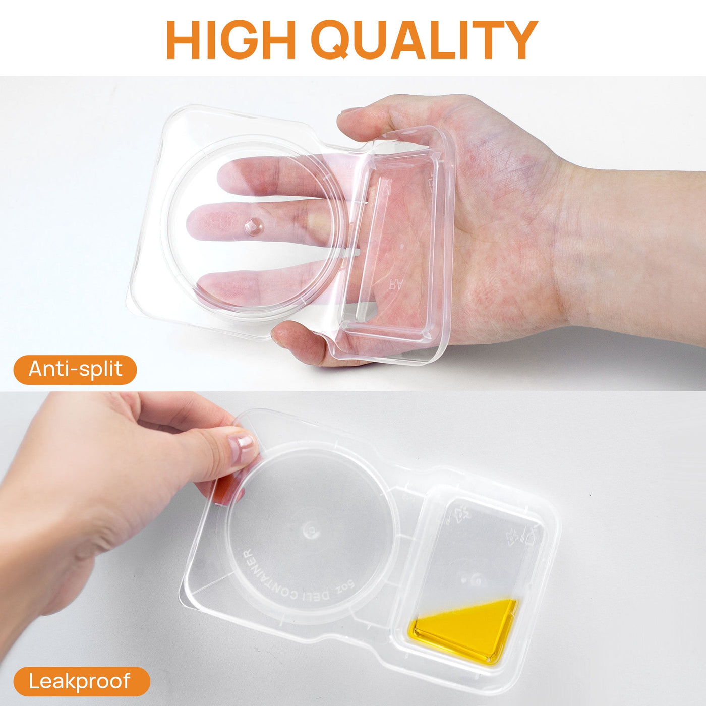 20 Sets Reusable Snack Containers with Lids, 2 Compartment Snack Containers for Food Storage and Meal Prep, Travel Snacks, Leakproof, Split-proof