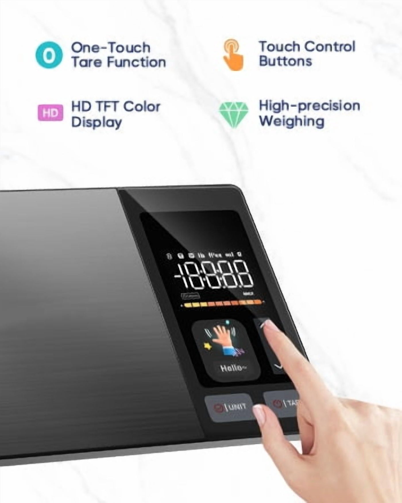 Smart Food Scale with Nutritional Calculator, Free App with 24 Nutrients Tracking, Calorie, Macro, Premium Stainless Steel Digital Food Scale for Meal