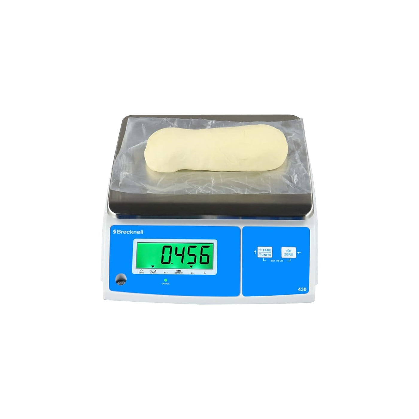 430 Digital Portion Control Scale White/Silver/Blue 30 Lbs. Capacity 430-30, for Accurate Kitchen, Food and Portion Weighing