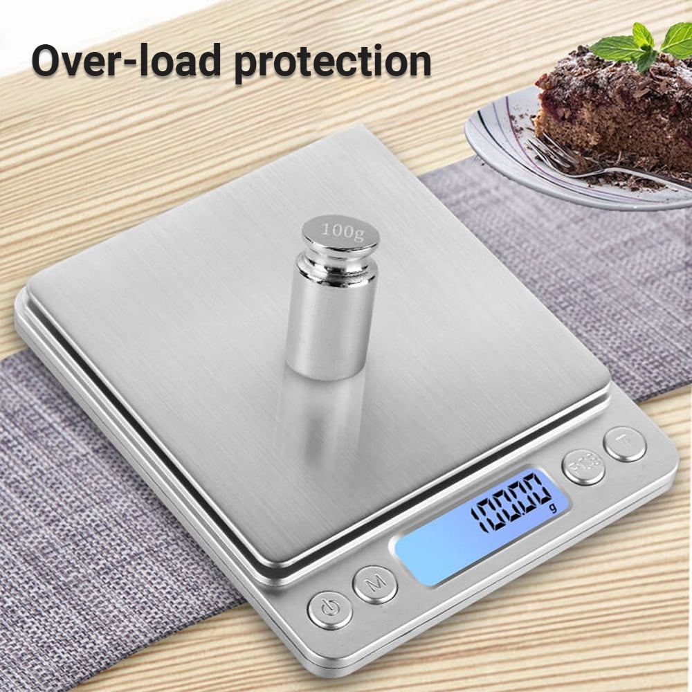 Digital Kitchen Food Scale, Tray, Battery Powered, Automatic Shut-off, Digital Display, for Accurate Kitchen, Food and Portion Weighing