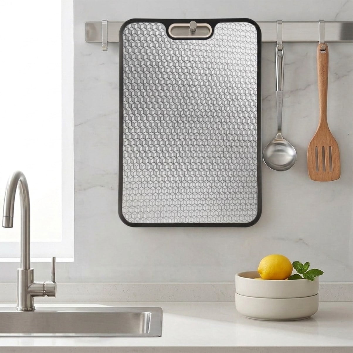 Titanium Cutting Board for Kitchen Double-sided Chopping Boards 16"x11", for Meat, Fruit and Vegetable Food Preparation
