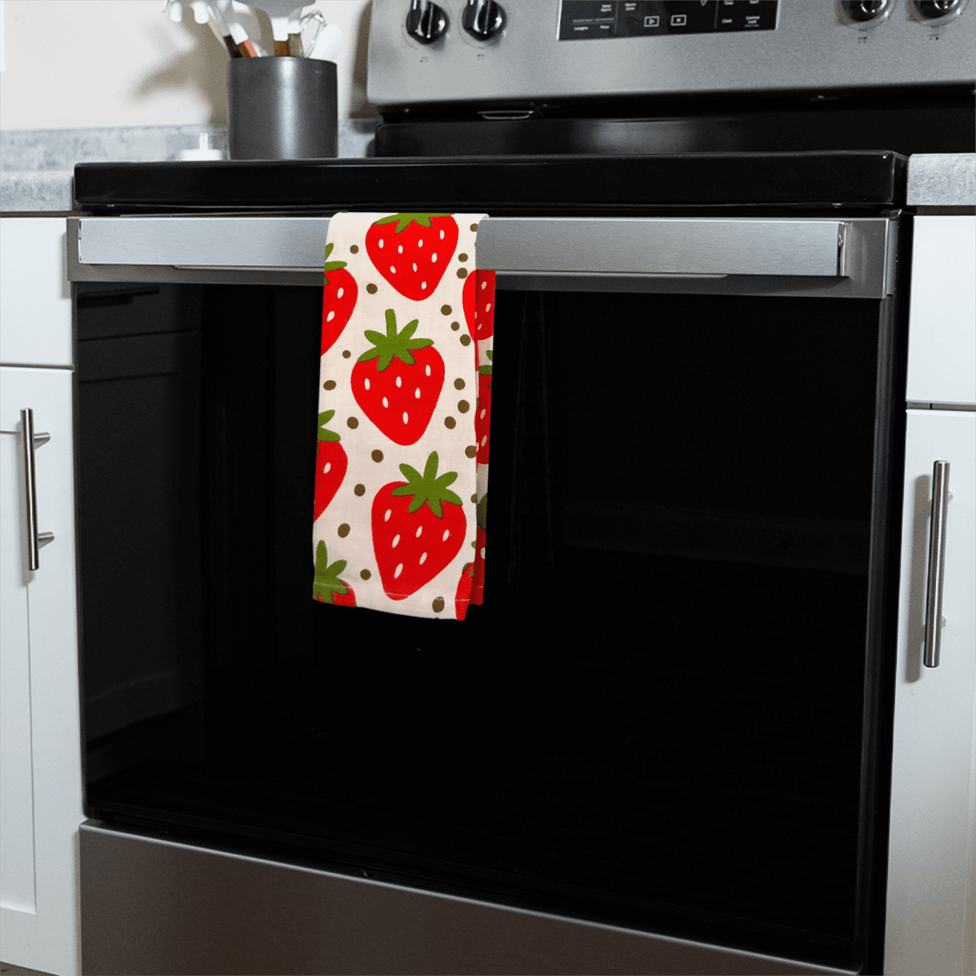 Celebrate Everyday Strawberry Kitchen Towel, for Drying Dishes, Wiping Counters and Everyday Kitchen Cleaning
