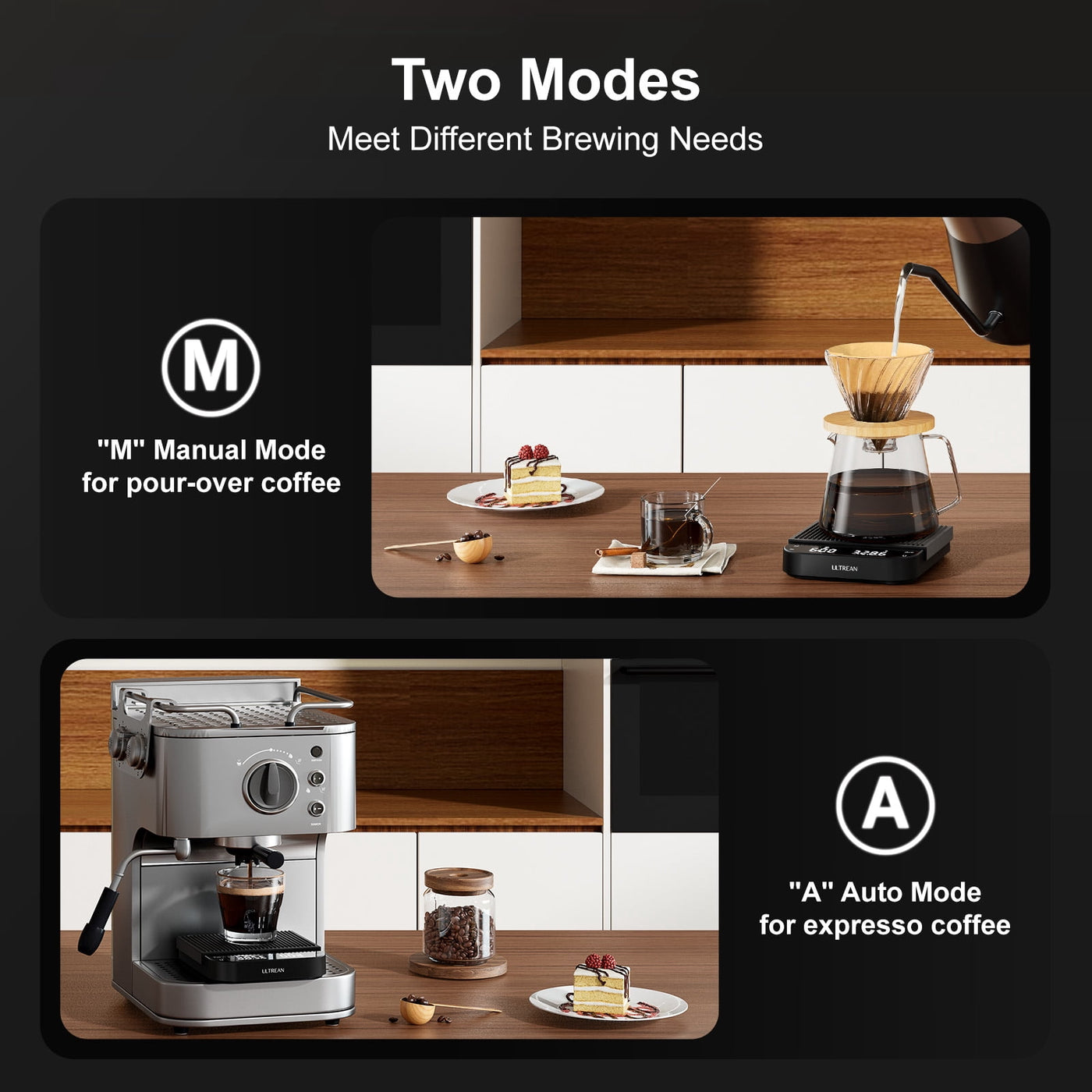 Coffee Scale with Timer, 0.1g/3kg Precision Rechargeable Digital Espresso Scale with LCD Display, Coffee Bean Weighing, Removable Waterproof Cover