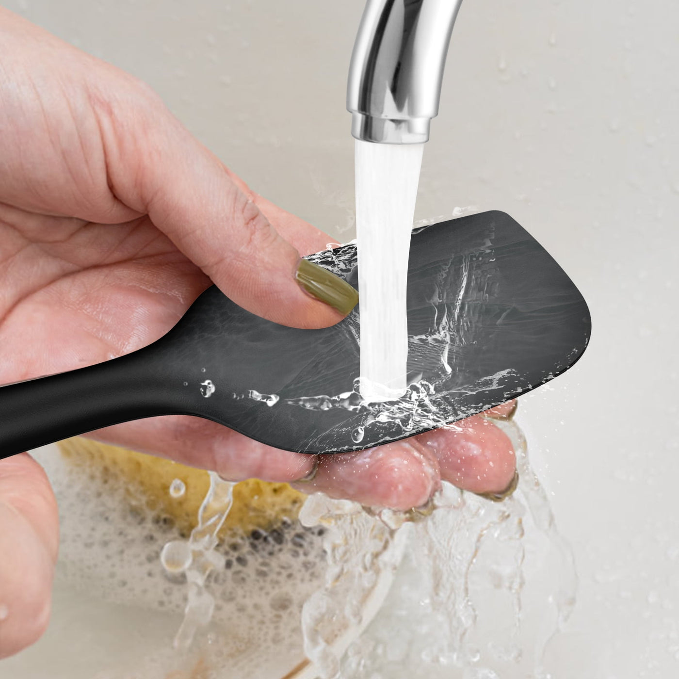 Silicone Kitchen Utensils Set, 600°F Heat Resistant Silicone Cooking Utensils, Spatula, Spoon, Whisk, Tongs
