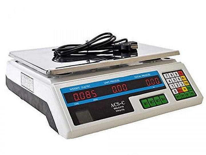 Portable Digital Price Produce Deli Market Food Pricing Scale, for Accurate Kitchen, Food and Portion Weighing