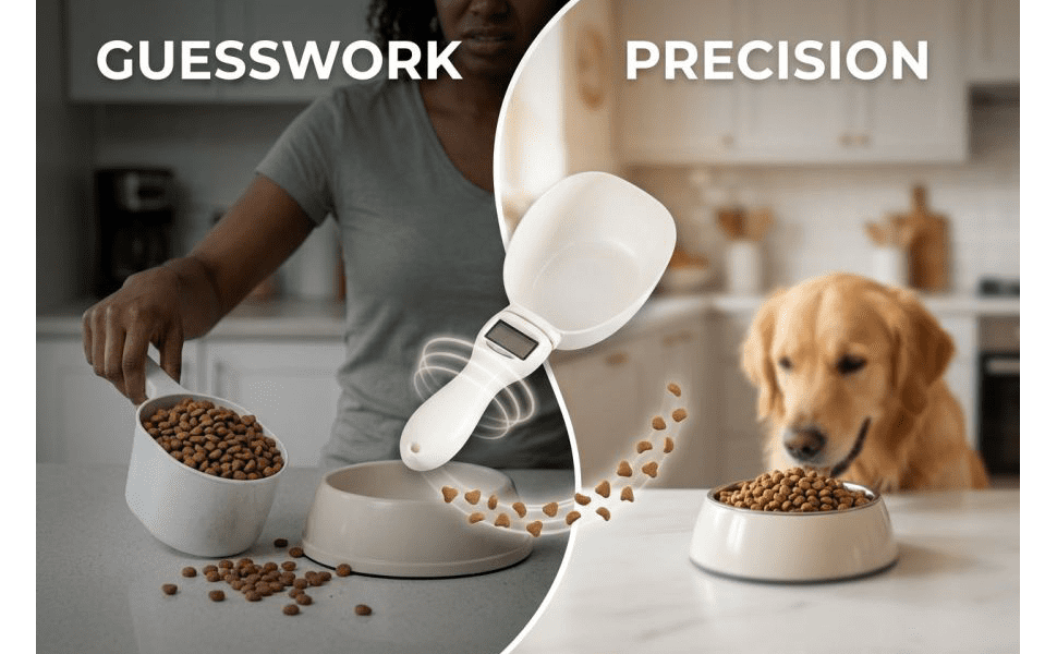 Food Measuring Spoon with Electronic Scale, High Precision Digital Pet Food Scale, Portion Control Weigher, Easy to Clean