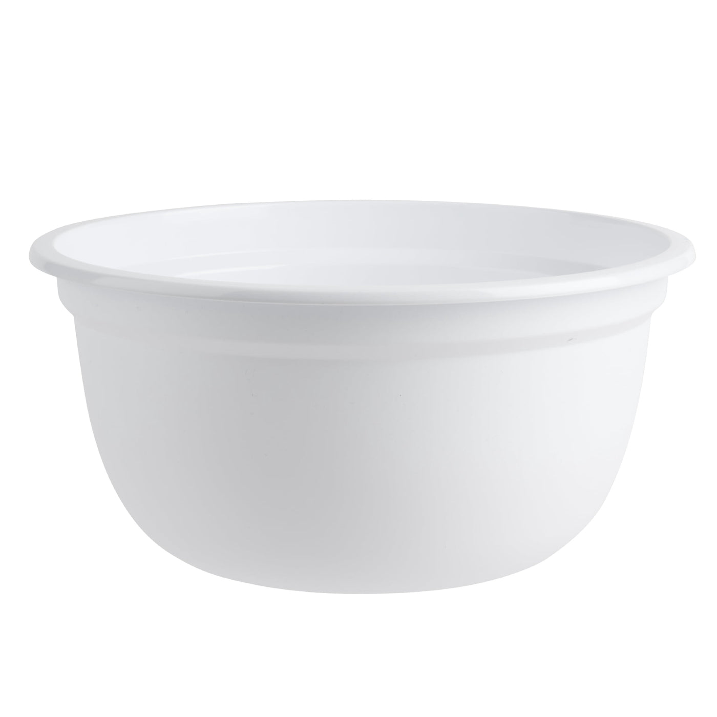 6-Quart Mixing Bowl, Durable, Lightweight, and Versatile Kitchen Essential, White, for Everyday Home Kitchen Cooking, Storage and Organization