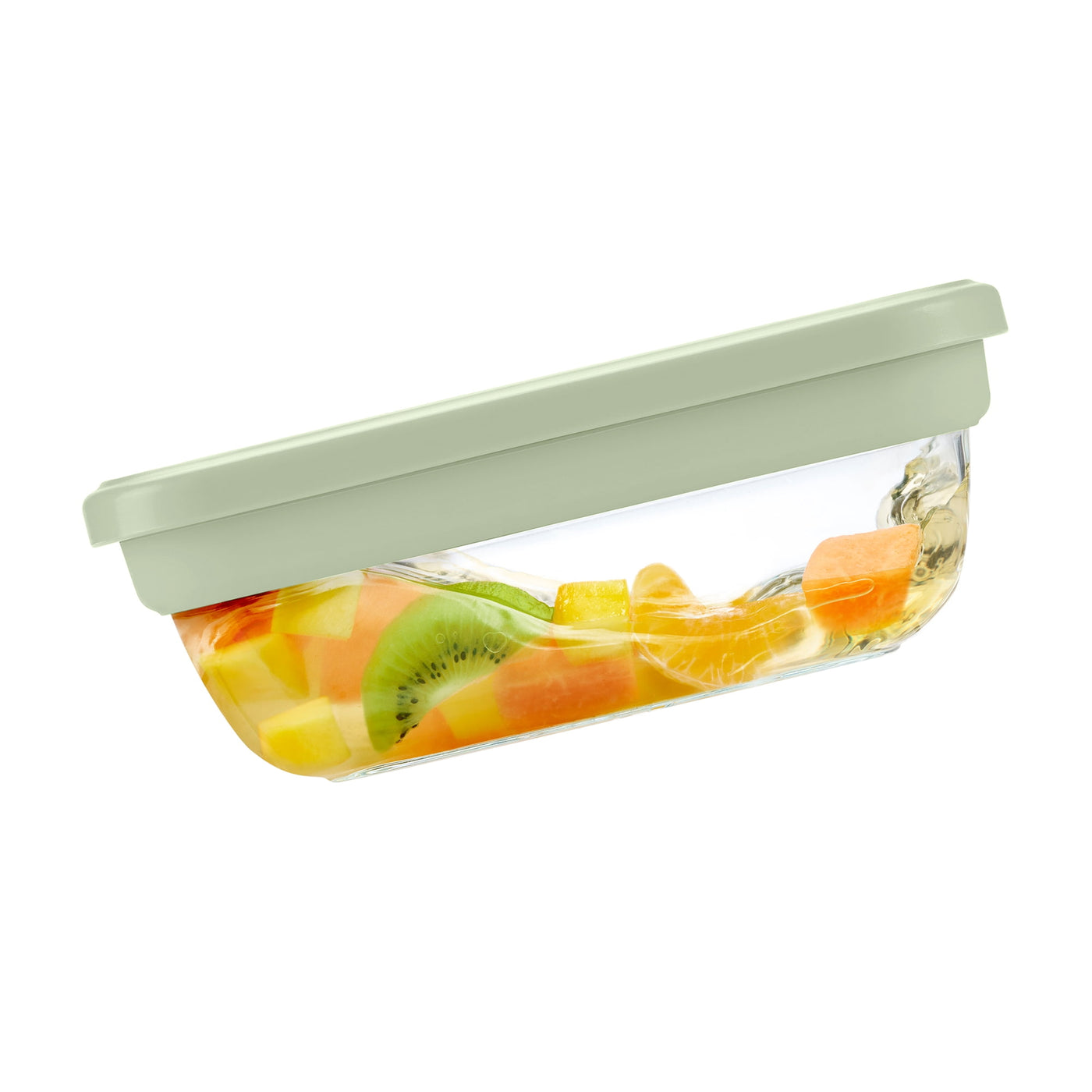 Fresh Stack Glass 4.7cup Food Storage Container, Made for Family Meals and Easy Serving, for Pantry Organization, Meal Prep and Dry Food Storage