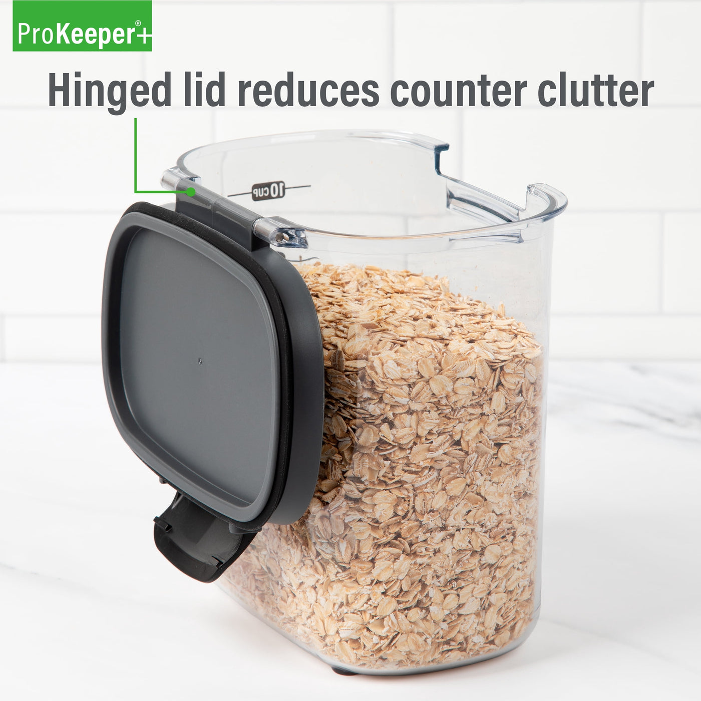 + Airtight 5-Piece BPA-FREE Pantry Storage Container Set, for Pantry Organization, Meal Prep and Dry Food Storage
