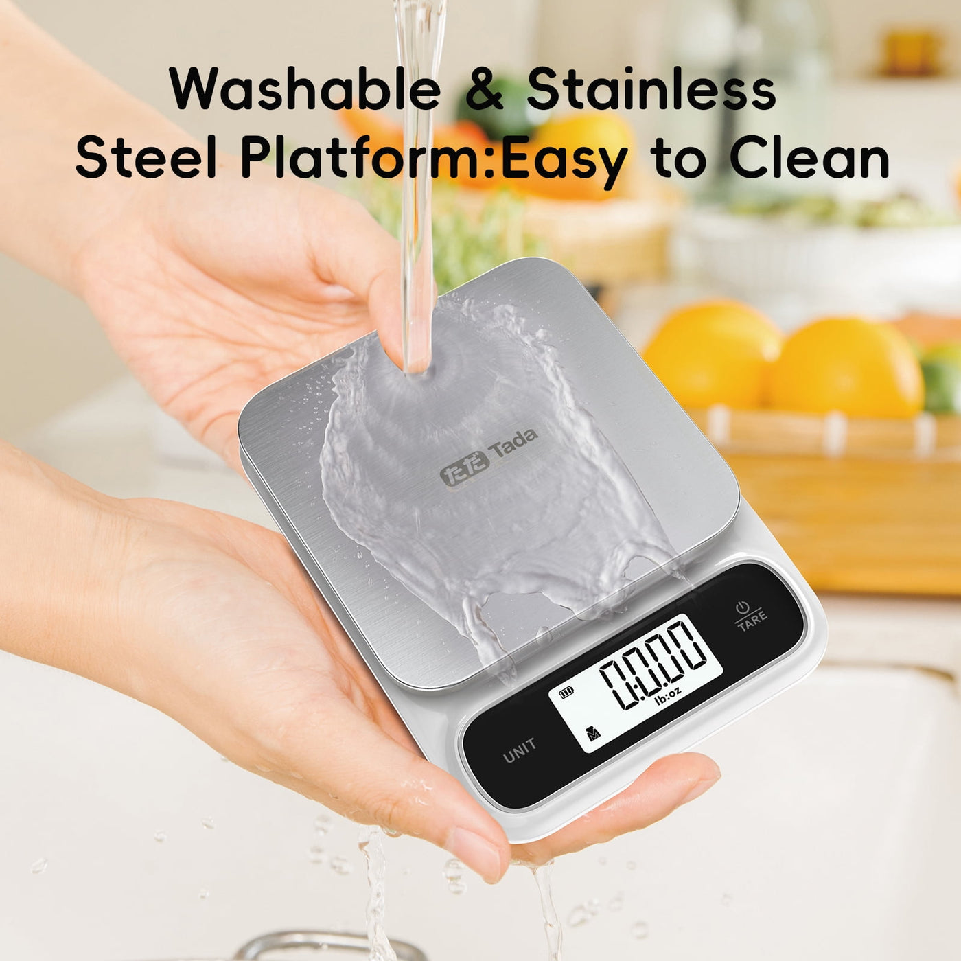 11lb Food Kitchen Digital Scale with 0.01oz/0.1g Precision Ipx6 Waterproof, Type-c Charging, Ounces and Grams for Weight Loss, Cooking, Baking