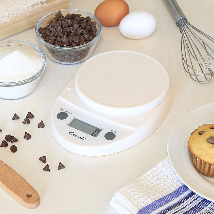 Digital Food Scale Multi-functional Kitchen Scale and Baking Scale for Precise Weight Measuring and Portion Control, 8.5 X 6 X 1.5 Inches, White