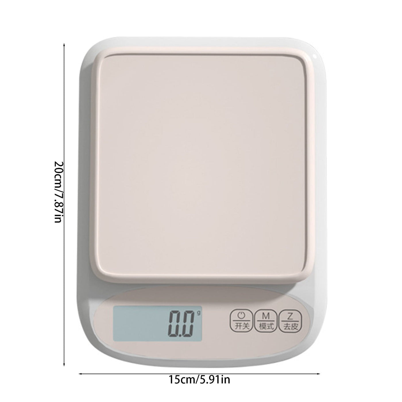 Kitchen Scale 0.1g Precision | Compact Pink Digital Food Weighing Scale | 6000g Capacity | Plastic Mini Coffee Ingredient Baking Scale | 20x15x3cm |
