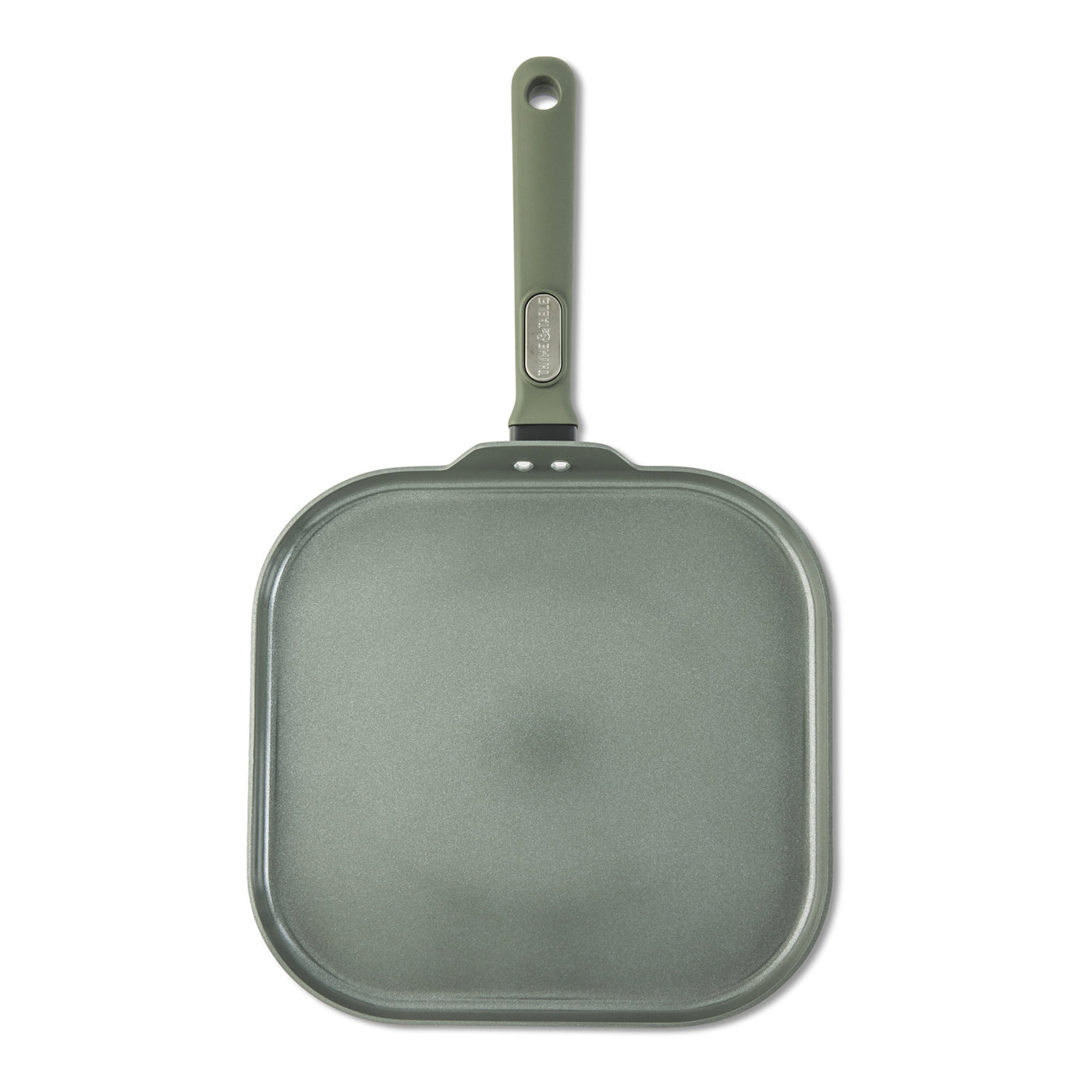 11 Inch Ceramic Nonstick Griddle Pan Granite Collection Moss Green, for Everyday Home Kitchen Cooking, Storage and Organization