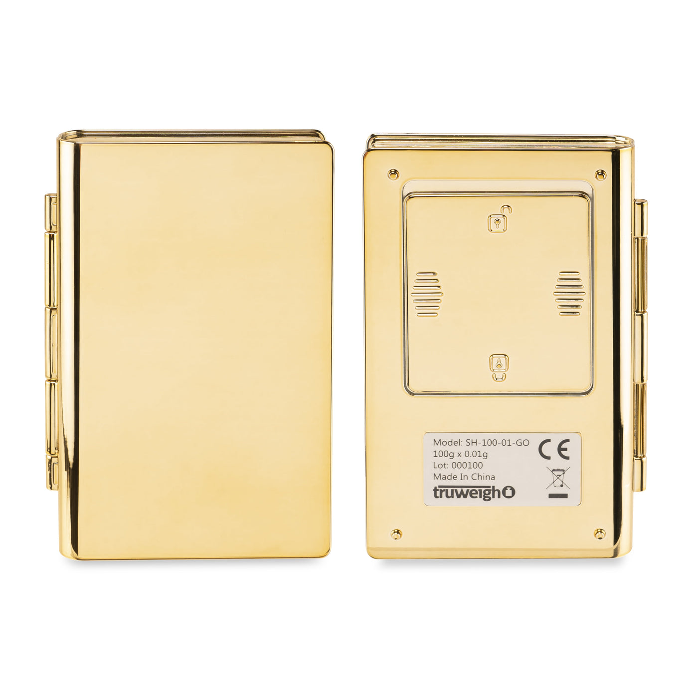Digital Mini Scale (100g X 0.01g Chrome Gold Scale), Digital Kitchen Scale, Digital Gram Scale, for Accurate Kitchen, Food and Portion Weighing