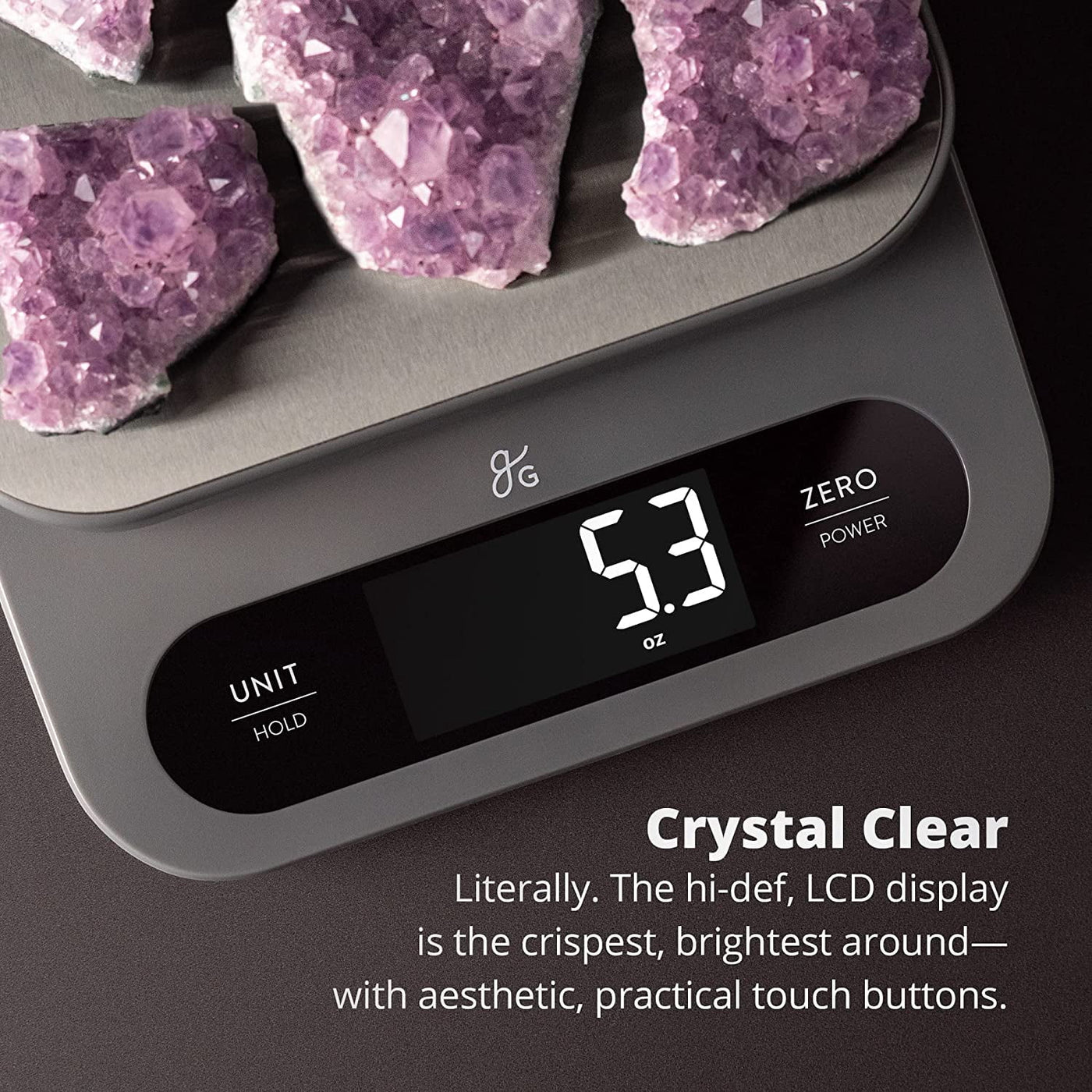 Greater Goods High-capacity Food Scale, Digital Kitchen Scale with LCD Display and Tare Function, for Accurate Kitchen, Food and Portion Weighing