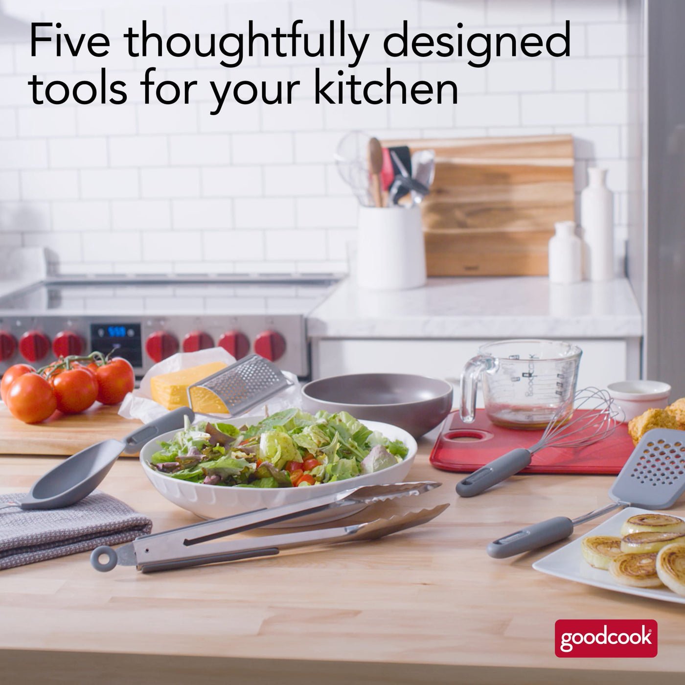 5-Piece Kitchen and Cooking Gadget Tool Set, for Everyday Home Kitchen Cooking, Storage and Organization