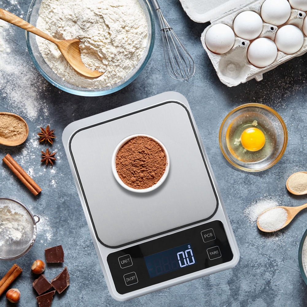 Stainless Steel Digital Kitchen Scale, Kitchen Scales, Maximum Capacity of A 5000G for Kitchen Food Weight Cooking