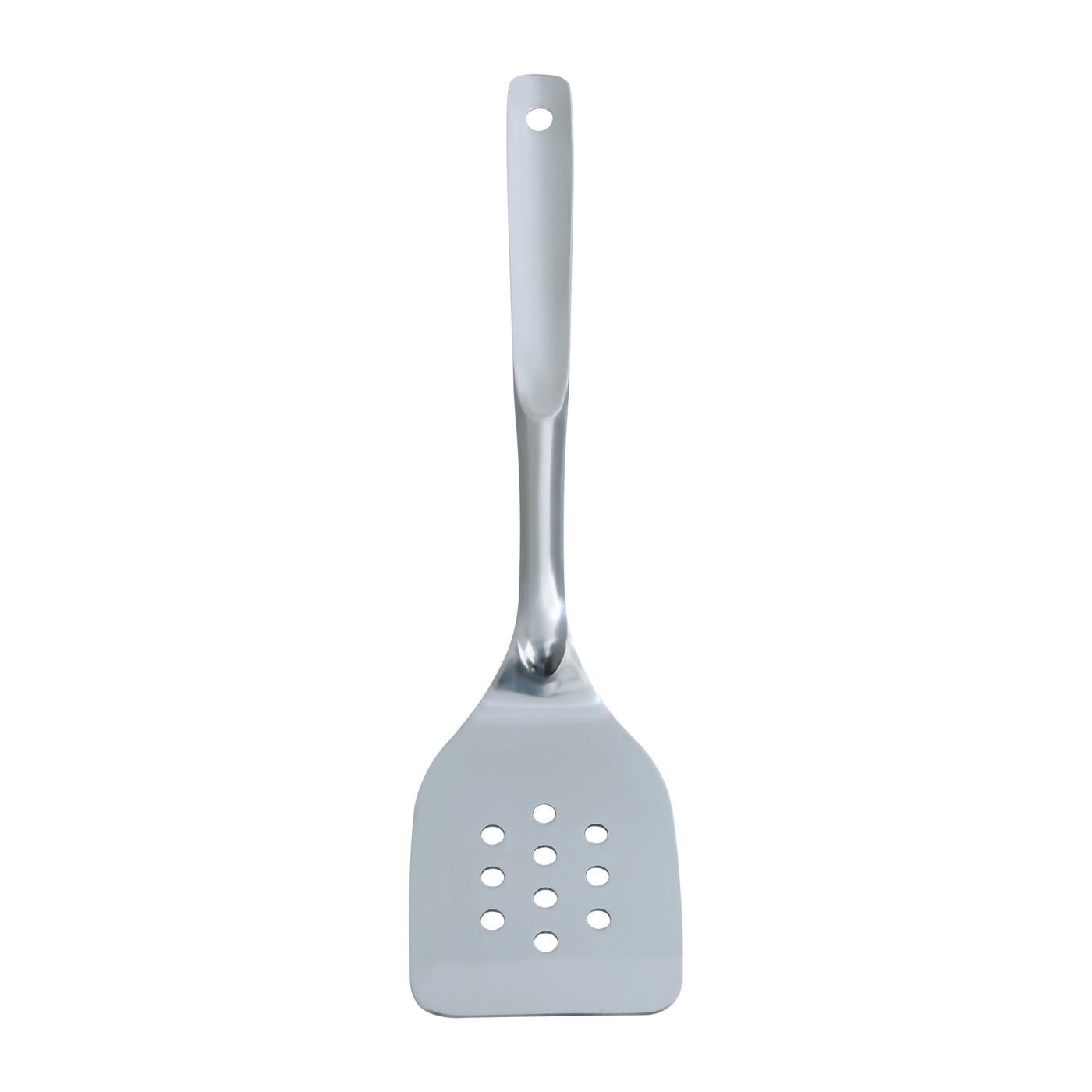 Stainless Steel 4-Piece Utensil Set: Includes Slotted Turner, Solid Turner, Spoon, and Slotted Spoon