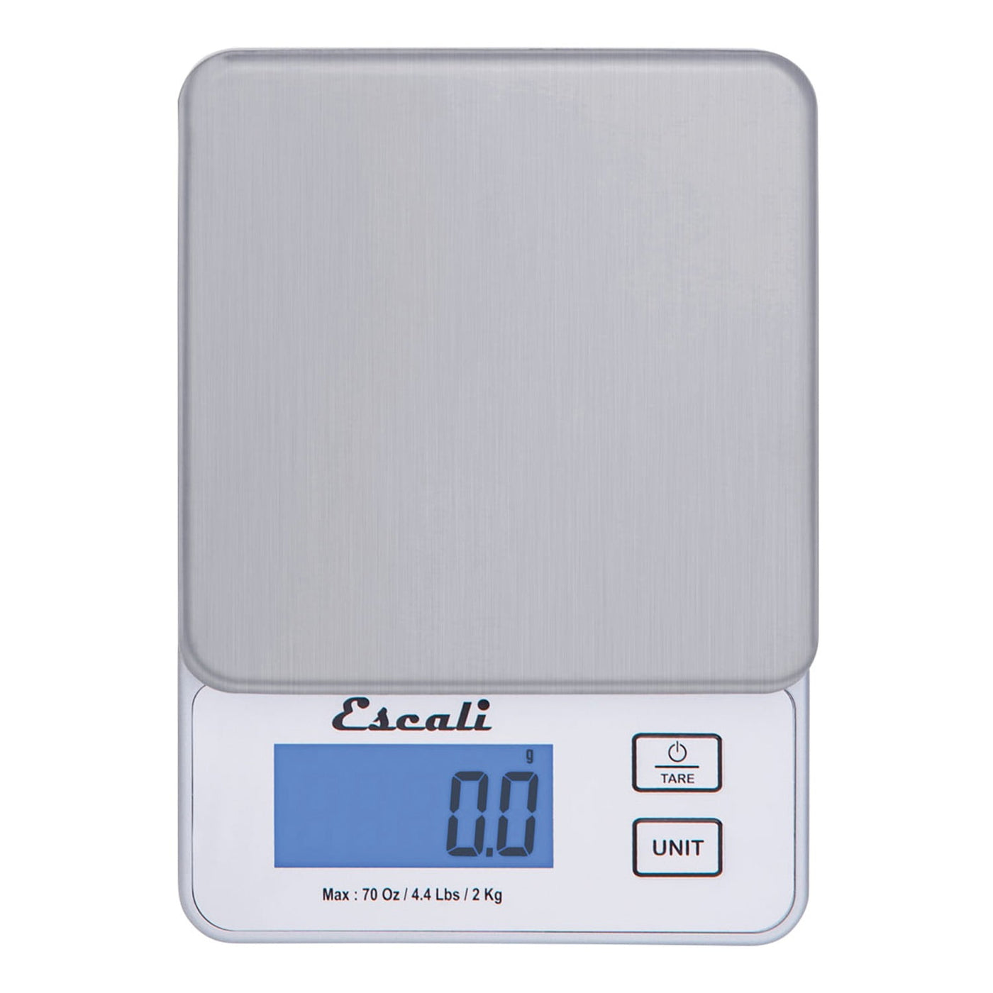 Vera Pr2000s Compact High Precision Kitchen/Baking/Herb Scale, Measures Liquid and Dry Ingredients, LCD Digital Display, 4.4lb Capacy, Silver