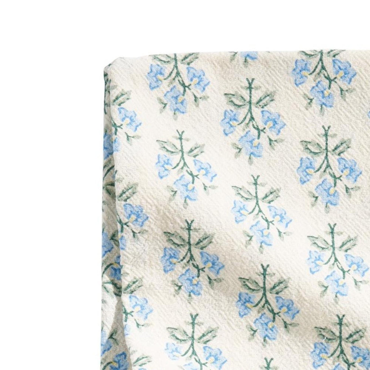 Beautiful Home By Hydrangea Trellis Ditsy Flour Sack Towel, 1-Piece, Blue, 18" X 28", for Drying Dishes, Wiping Counters and Everyday Kitchen Cleaning