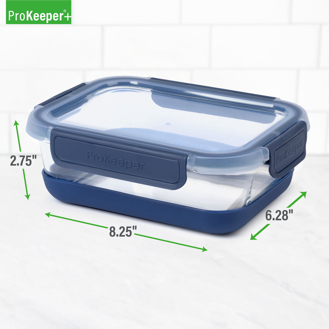 + 4.5 Cup Glass Food Storeage Container with Silicone Base, Designed to Help with Pantry Storage and Everyday Organization