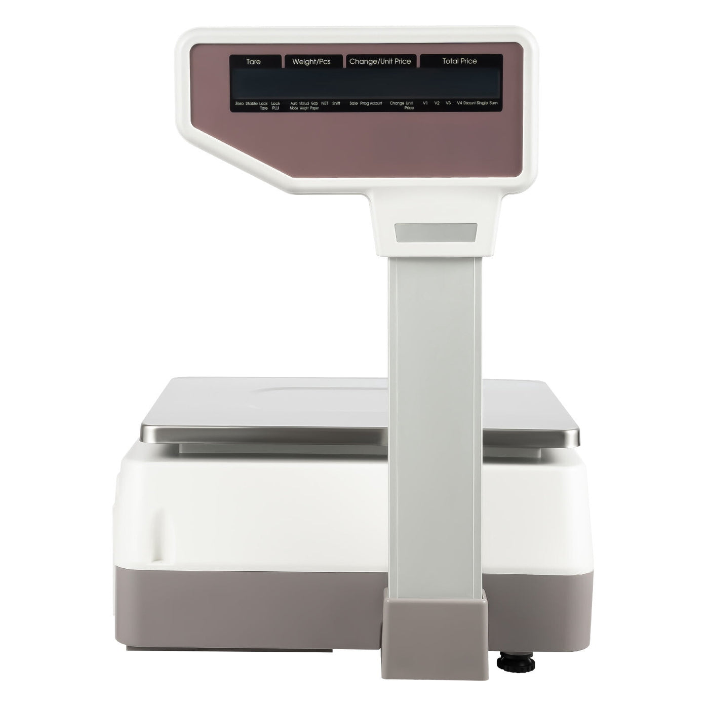 Label Printing Scale, Digital Weight Price Scale LCD Screen Computing Scale with Thermal Label Printer Electronic Weight Scale 66LB/30KG Commercial