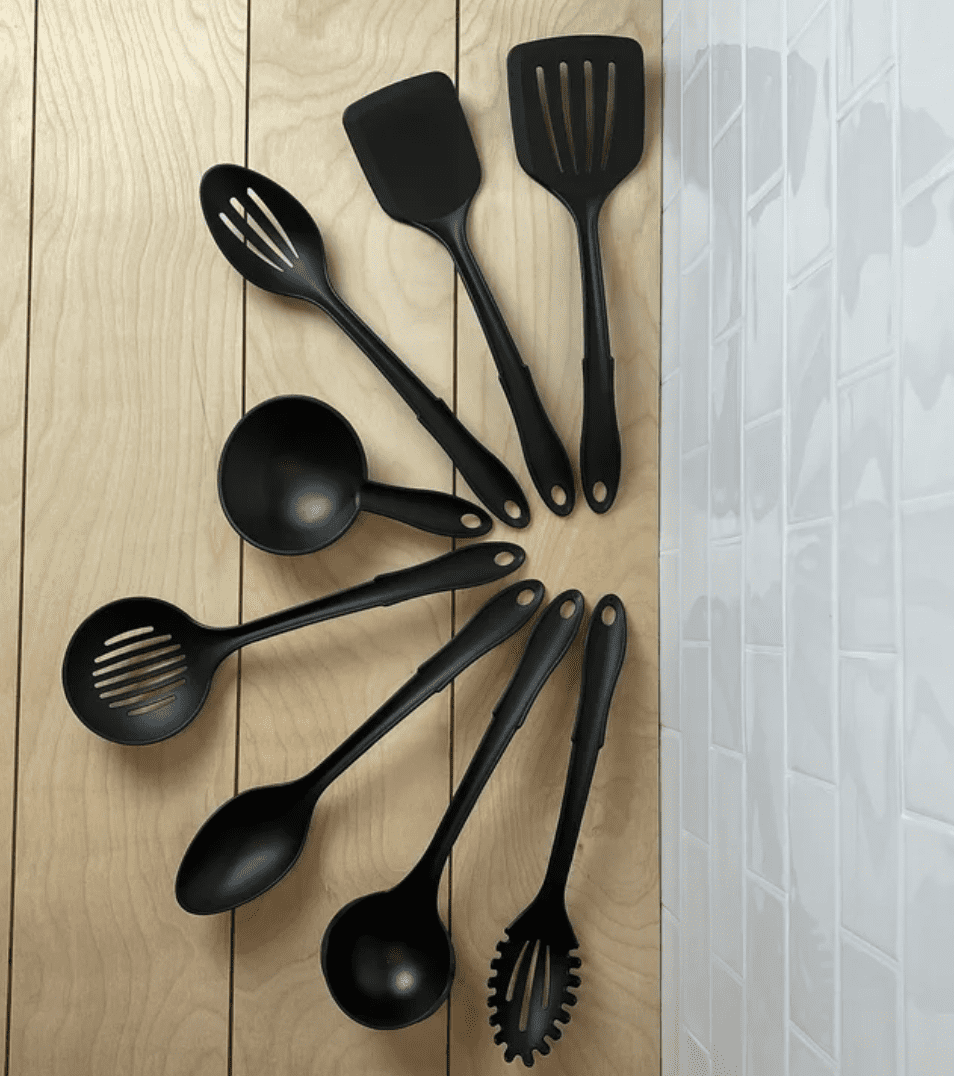 8-Piece Utensil Set, for Cooking, Mixing, Serving and Nonstick Cookware, Durable Design for Daily Home Use