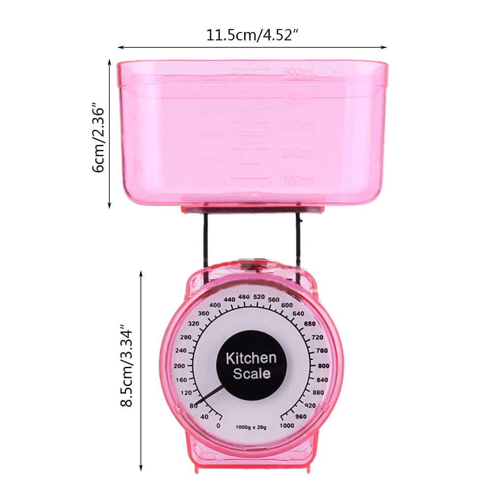Kitchen Scale Small Mechanical Scale Kitchen for Weighing Food Simple to Use, for Accurate Kitchen, Food and Portion Weighing