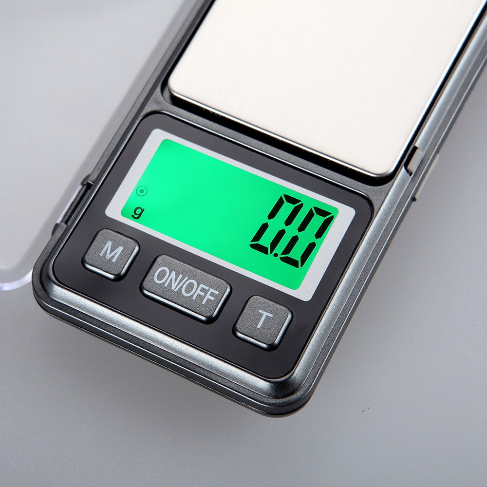Digital Kitchen Scale, 500g/0.01g High Accuracy Precision Multifunction Food Meat Scale Jewelry Lab Carat Powder Scale with Back-lit LCD Display