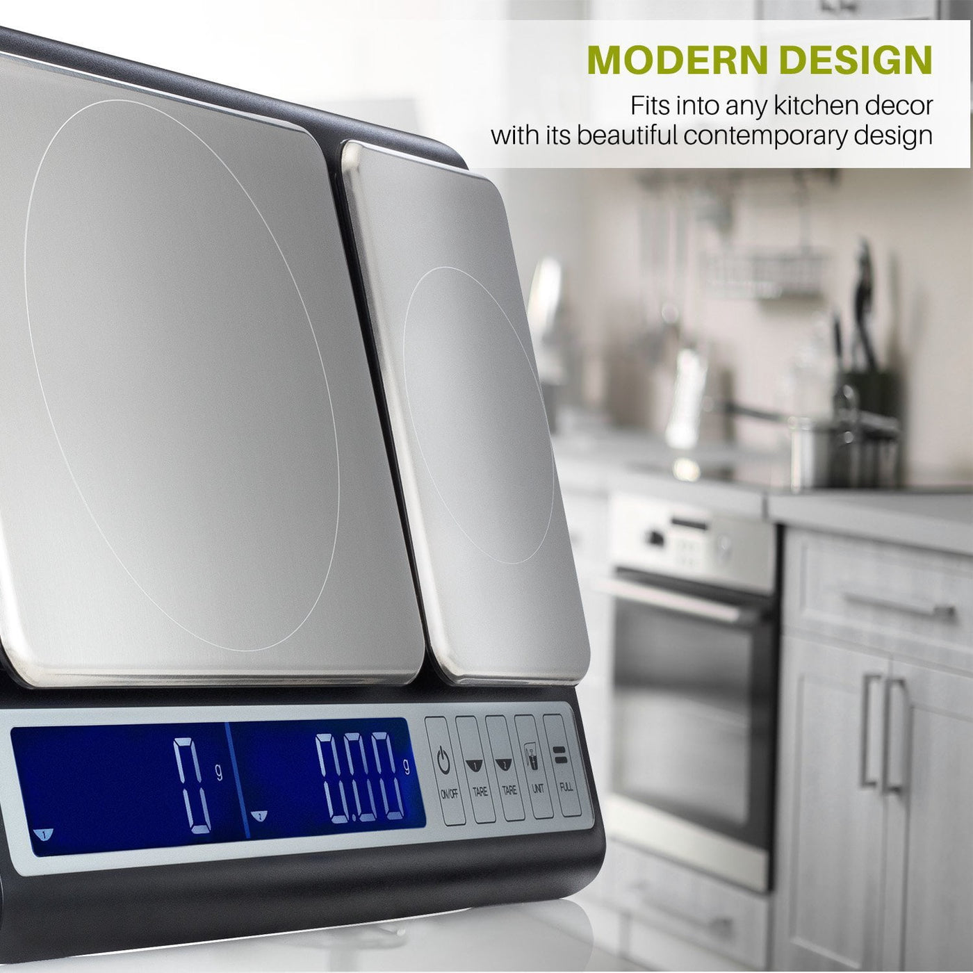 Smart Weigh 10kg X 0.01g Premium Dual Platform Digital Kitchen Food Scale, for Accurate Kitchen, Food and Portion Weighing