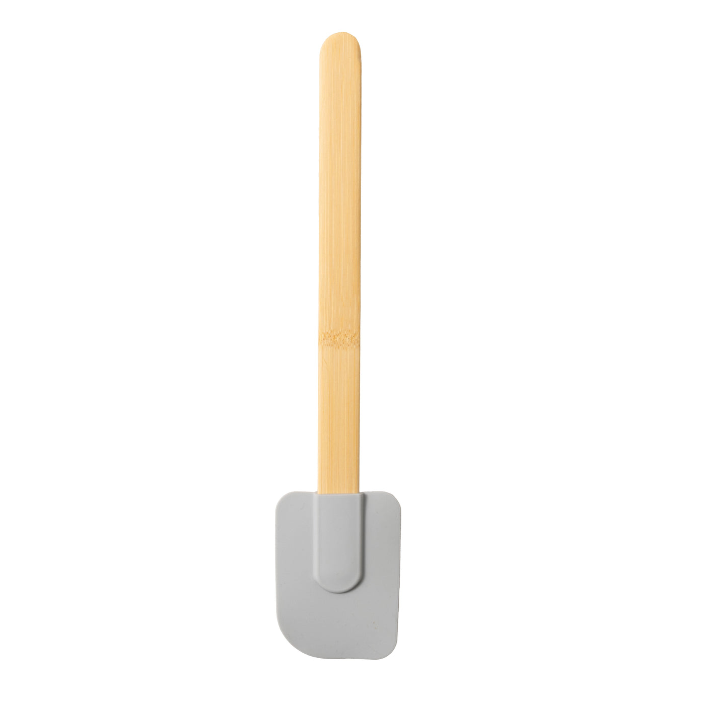 Silicone Spatulas Set 4 with Bamboo Handles, Blue, for Cooking, Mixing, Serving and Nonstick Cookware