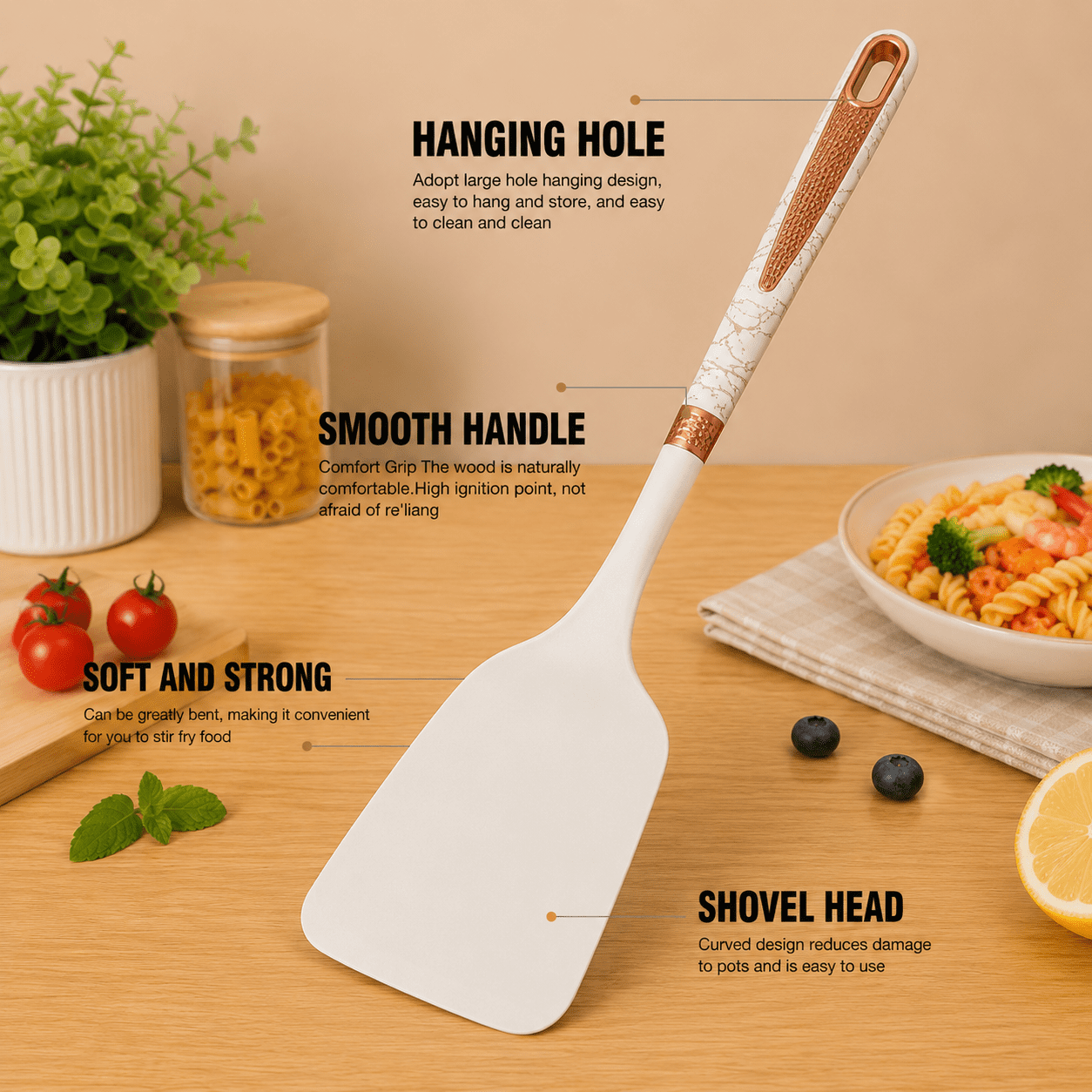 Cooking Utensils Set, 12-Piece Kitchen Silicone Utensils Set, Heat Resistant, Food Grade Utensil Sets with Handle