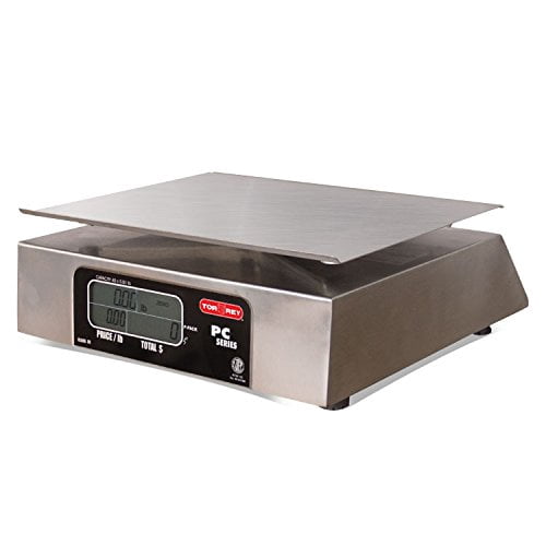 Pc40l Electronic Price Computing Scale, Rechargeable Battery, Stainless Steel Construction, 100 Memories, 8 Direct Access