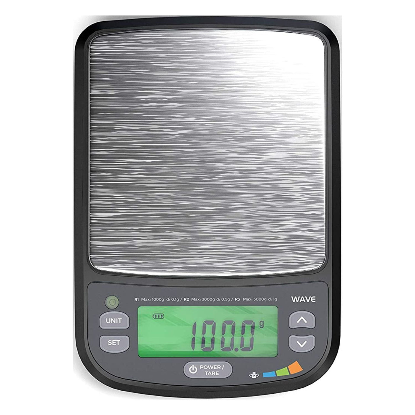 Wave Waterproof Digital Scale (1000g X 0.1g Black), Washdown Ip65 Protection, Waterproof Food Scale, Scientific Digital Scale, Digital Kitchen Scale