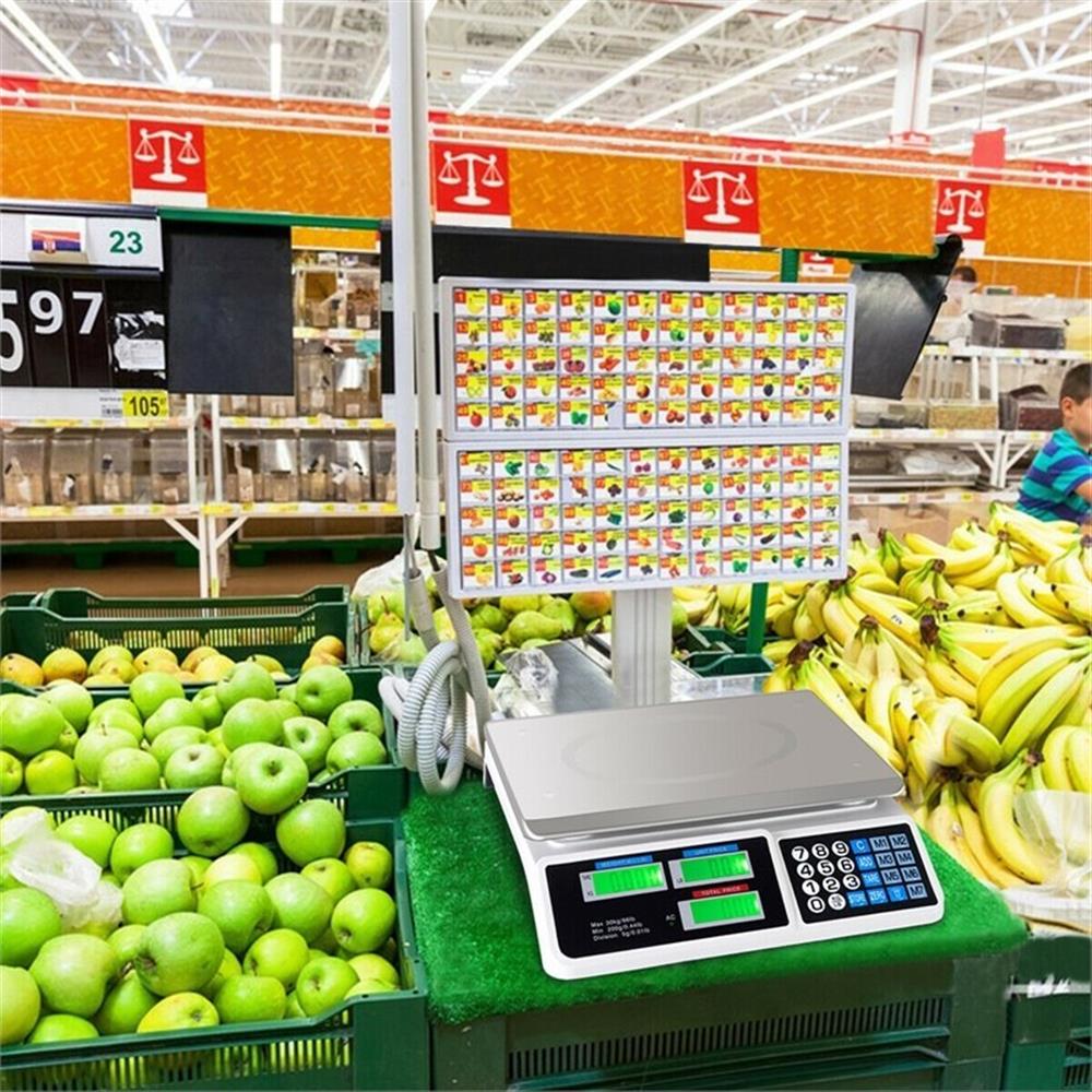 Digital Weight Scale Price Computing Retail Count Food Meat Scales, for Accurate Kitchen, Food and Portion Weighing