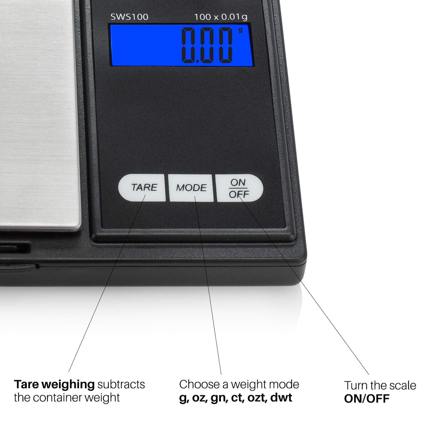 Cyclonesound Pocket Sized Gram Scale Digital Portable Herb and Spice Cooking Food Kitchen Diet Scale Jewelry Weight Scale