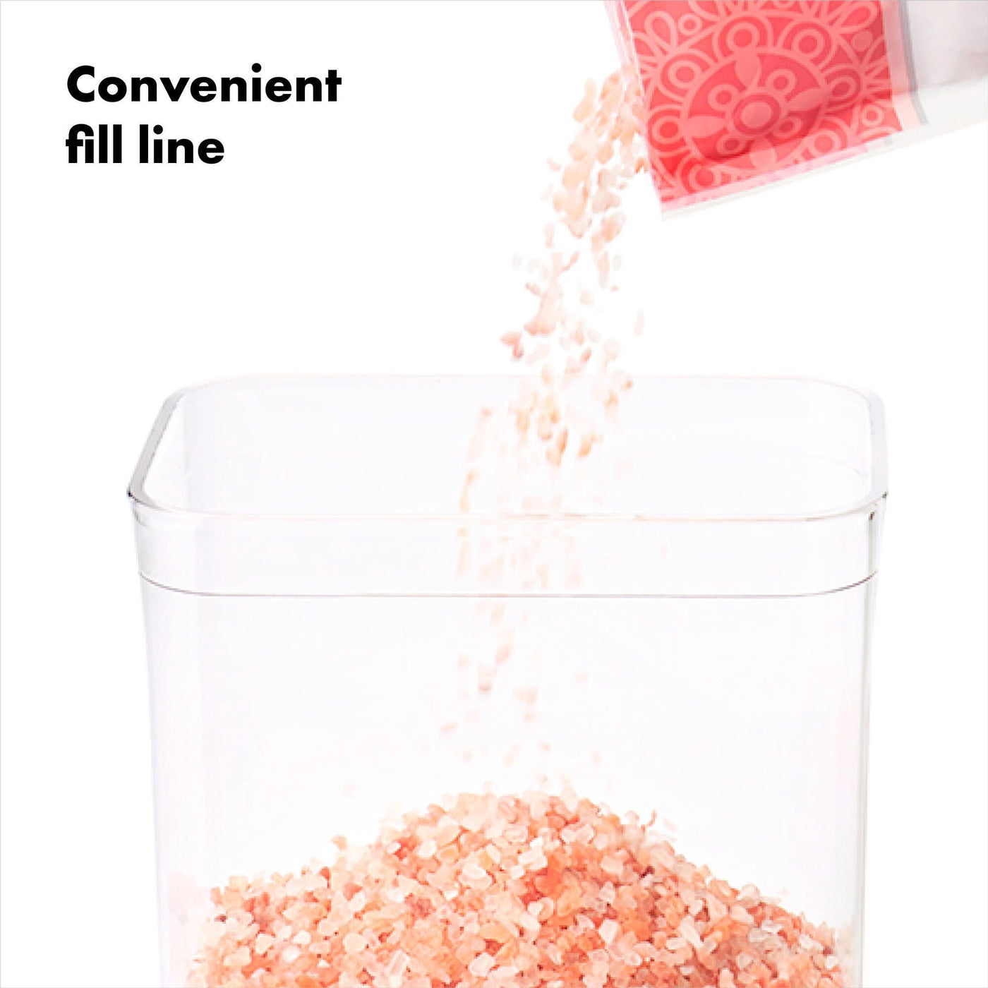 Pop Container 0.6-Qt Mini Rectangle Food Storage Container, White, for Pantry Organization, Meal Prep and Dry Food Storage