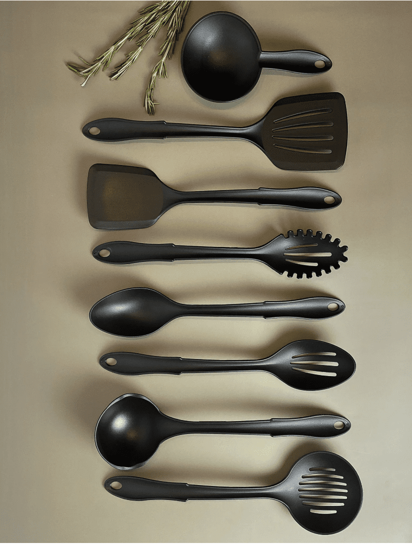 8-Piece Utensil Set, for Cooking, Mixing, Serving and Nonstick Cookware, Durable Design for Daily Home Use