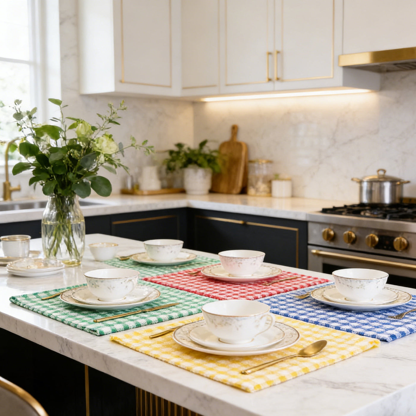 12-Pack Terry Kitchen Dish Cloths, 100% Cotton Dish Towels for Dish Washing, 12 X 12 Inches Super Soft and Absorbent Dish Rags
