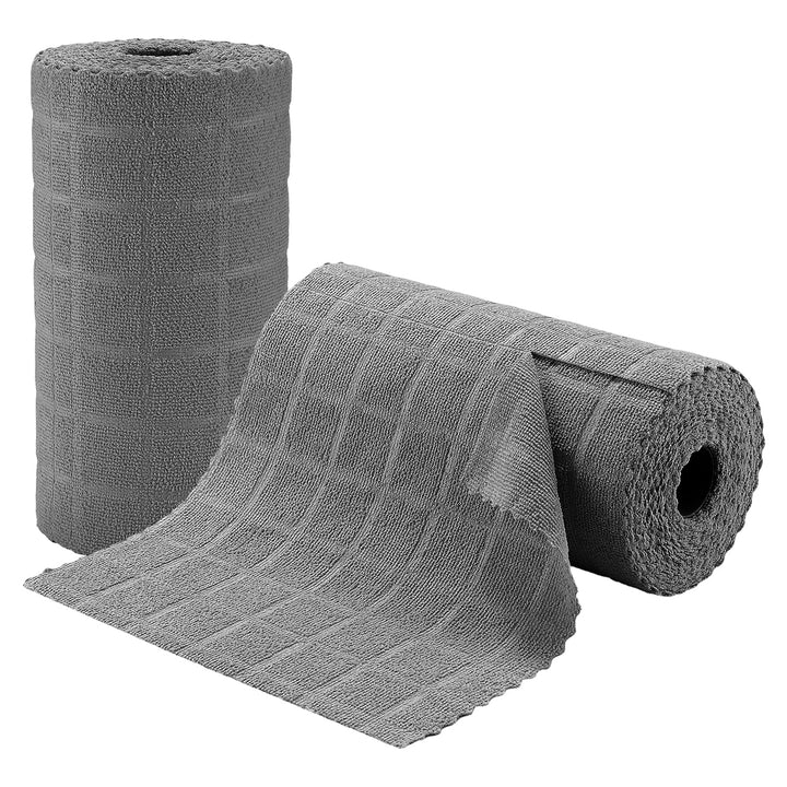 Microfiber Cleaning Cloth Roll, 80-Pack Cleaning Towels, Lint Free Rags Paper Towels and Tear Away Reusable Towels, Washable Shop Rags Car Wipe Cloth