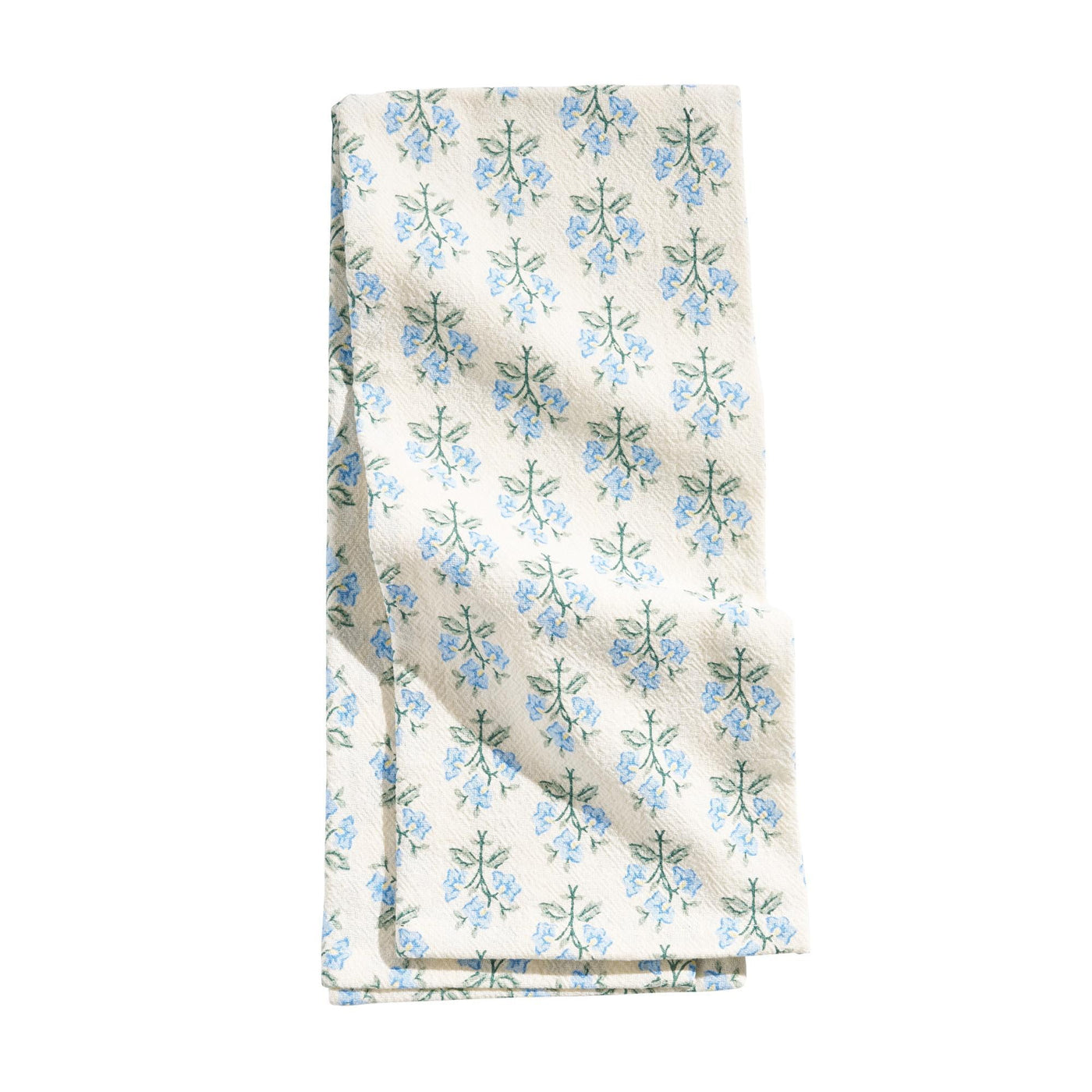Beautiful Home By Hydrangea Trellis Ditsy Flour Sack Towel, 1-Piece, Blue, 18" X 28", for Drying Dishes, Wiping Counters and Everyday Kitchen Cleaning