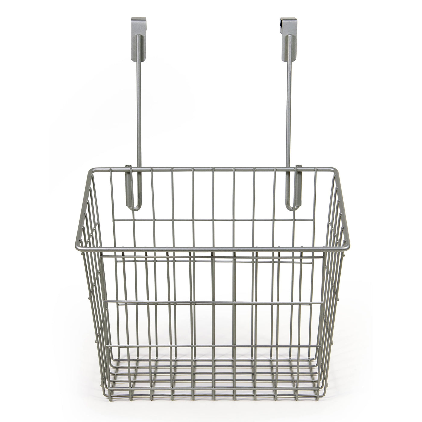 Metal Over-the-cabinet Basket Organizer, Silver, Ideal Use for Kitchen Organization and Accessibility