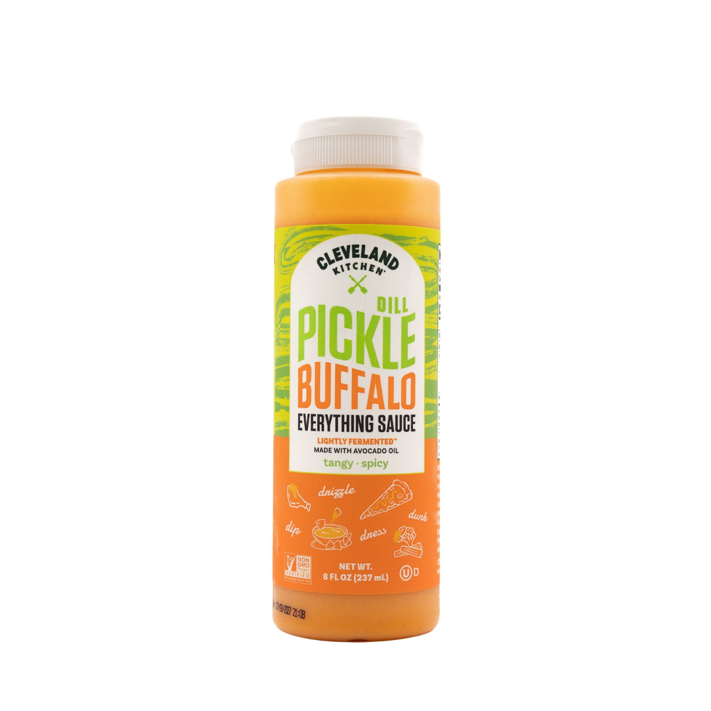 Kitchen, Dill Pickle Buffalo Everything Sauce, 8 Fl Oz, for Everyday Home Kitchen Cooking, Storage and Organization