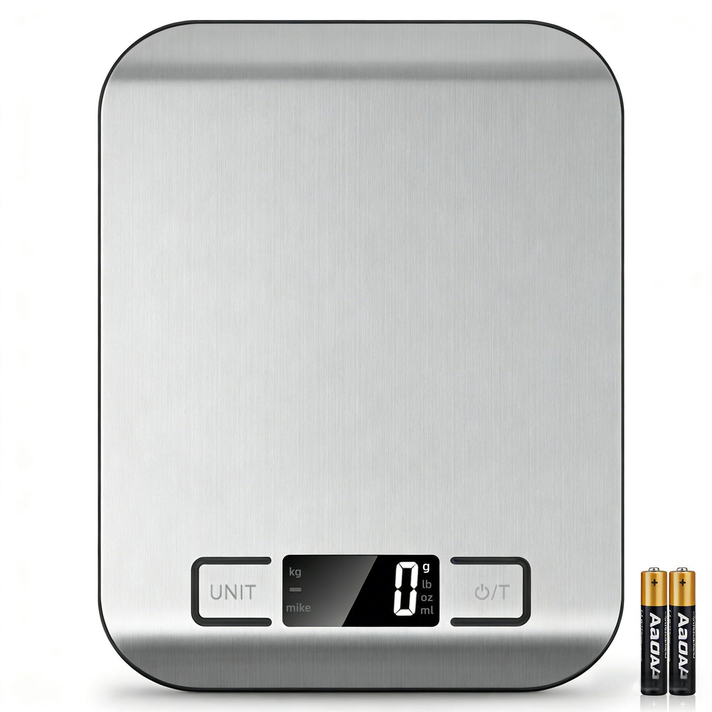 Digital Food Scale 22lb 0.1g High Precision Kitchen Scale with Tare Function, 5 Unit Conversion, LCD Display, Stainless Steel for Cooking Baking