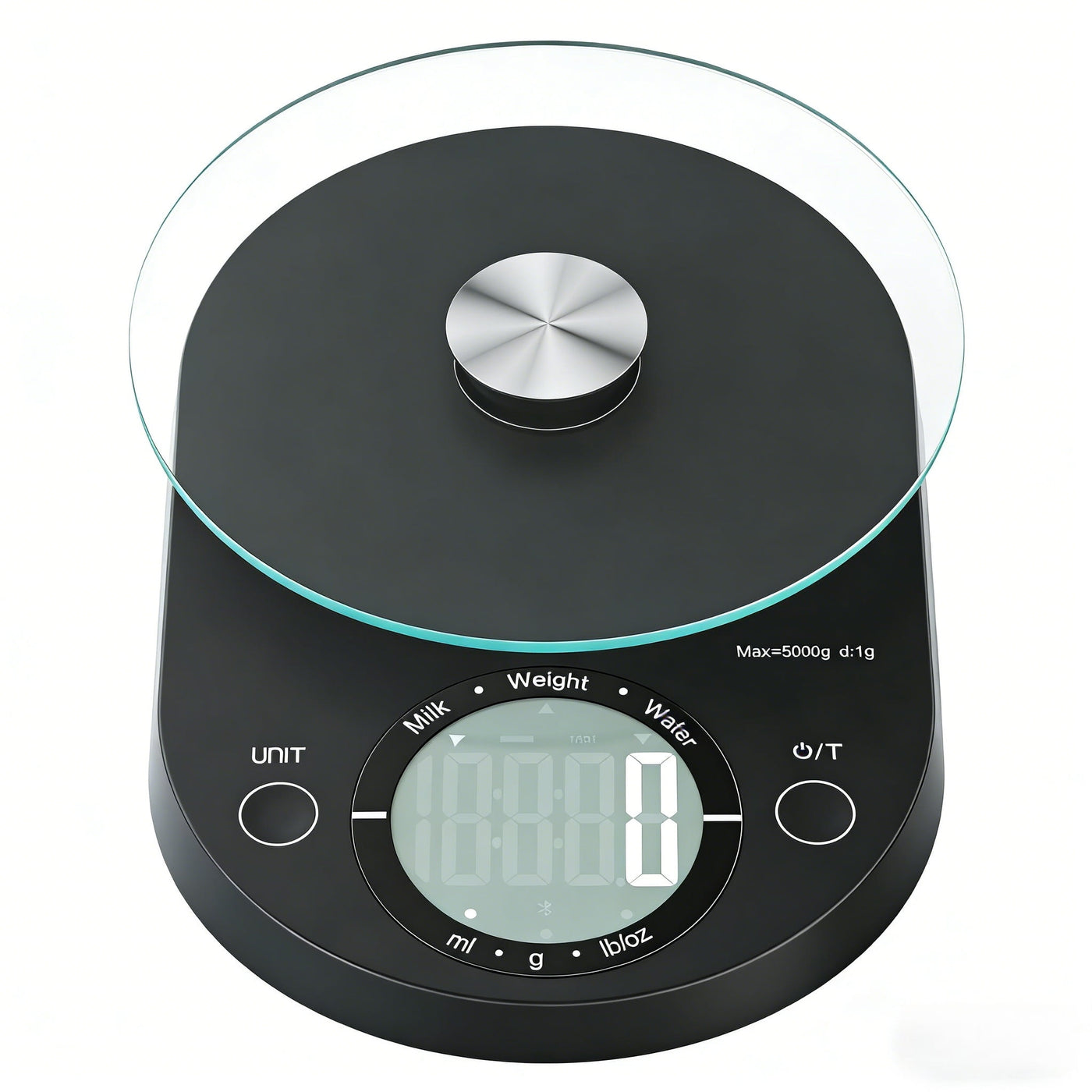 Food Scale, Digital Kitchen Scale, 5kg/11lb Capacity, Precision Scale with Grams and Ounces, Black, for Accurate Kitchen, Food and Portion Weighing