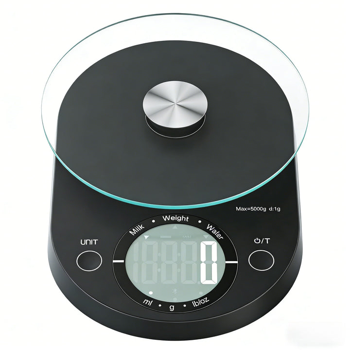 Food Scale, Digital Kitchen Scale, 5kg/11lb Capacity, Precision Scale with Grams and Ounces, Black, for Accurate Kitchen, Food and Portion Weighing